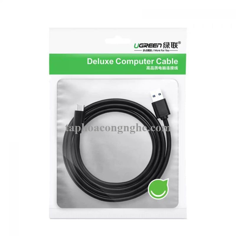 Ugreen 60115 0.5M màu đen Dây USB 2.0 sang USB Type-C US288 30060115